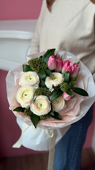 Букет "Нежные краски весны"