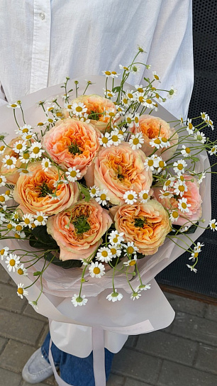 Букет "Персиковое лето"