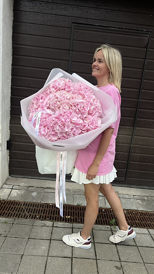 Букет из 15 гортензий