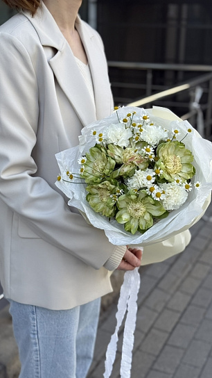 Букет "Летний зеленый фреш"