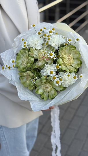 Букет "Летний зеленый фреш"