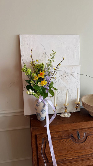 Цветочная подписка Букет размер M (4 букета)