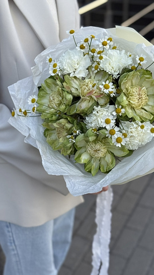 Букет "Летний зеленый фреш"