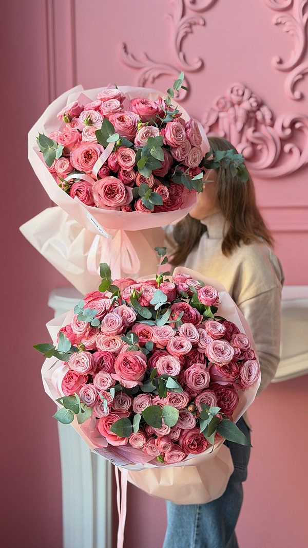 Букет "Розовые мечты"-S