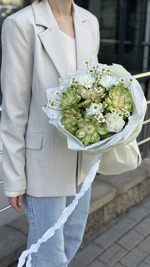 Букет "Летний зеленый фреш"