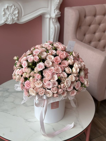 Композиция в коробке "Нежное послание"