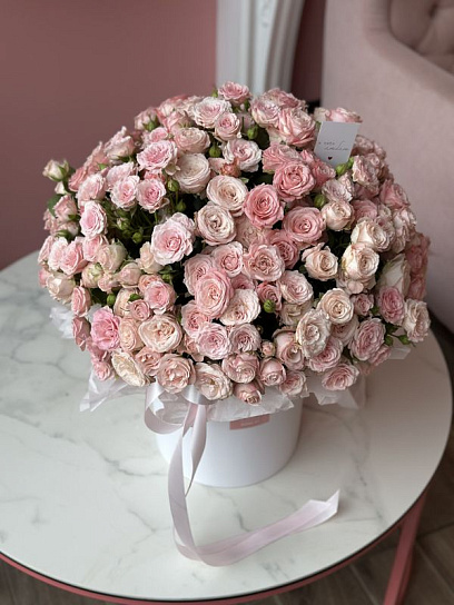 Композиция в коробке "Нежное послание"