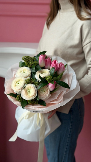 Букет "Нежные краски весны"