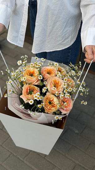 Букет "Персиковое лето"