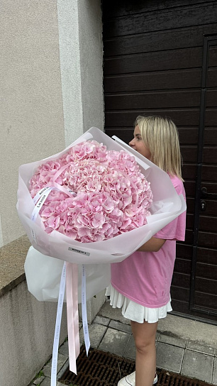 Букет из 15 гортензий
