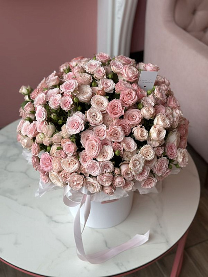 Композиция в коробке "Нежное послание"