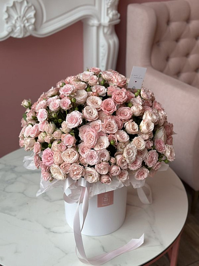 Композиция в коробке "Нежное послание"