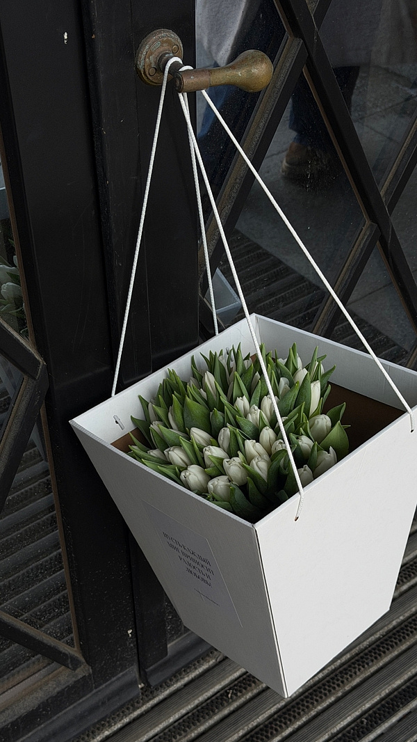 Букет "Тюльпаны моно-51 white"