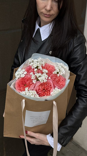 Букет "Яркий Pink BAG"