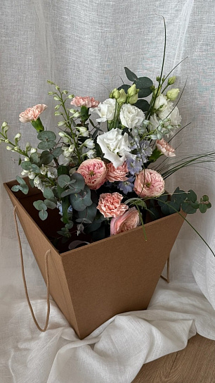 Цветочная подписка Букет размер L (4 букета)