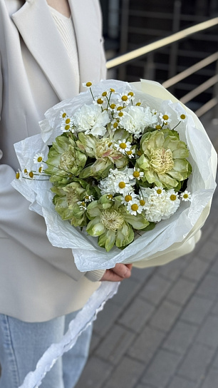 Букет "Летний зеленый фреш"