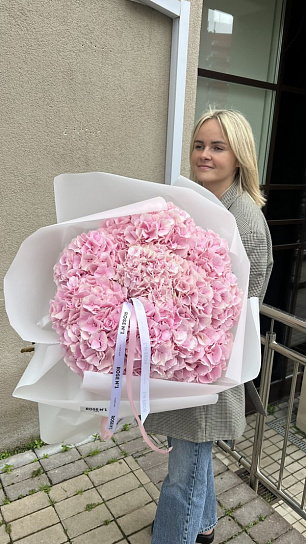 Букет из 15 гортензий