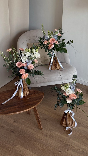 Цветочная подписка Букет размер L (4 букета)